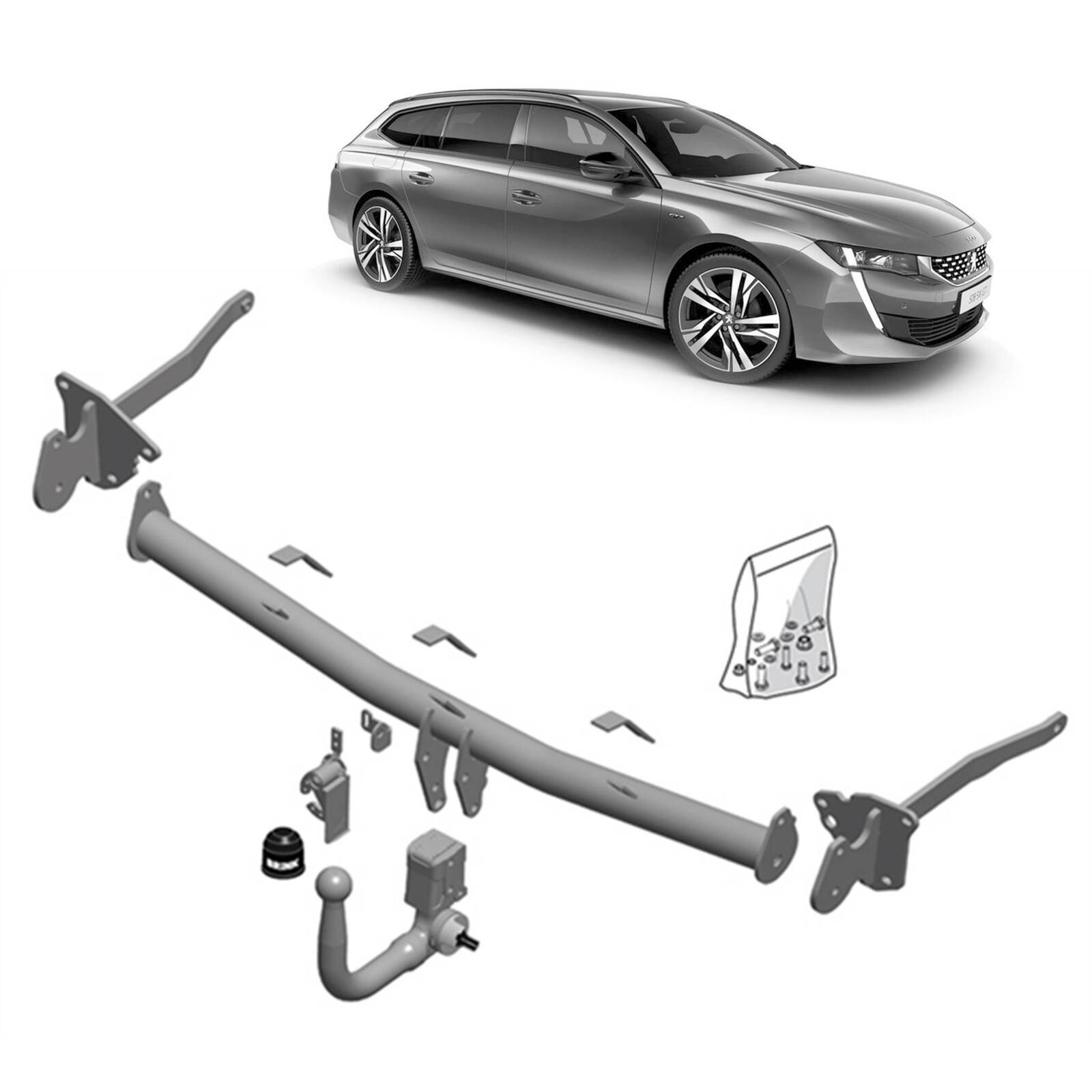 Peugeot 508 sw on sale towbar
