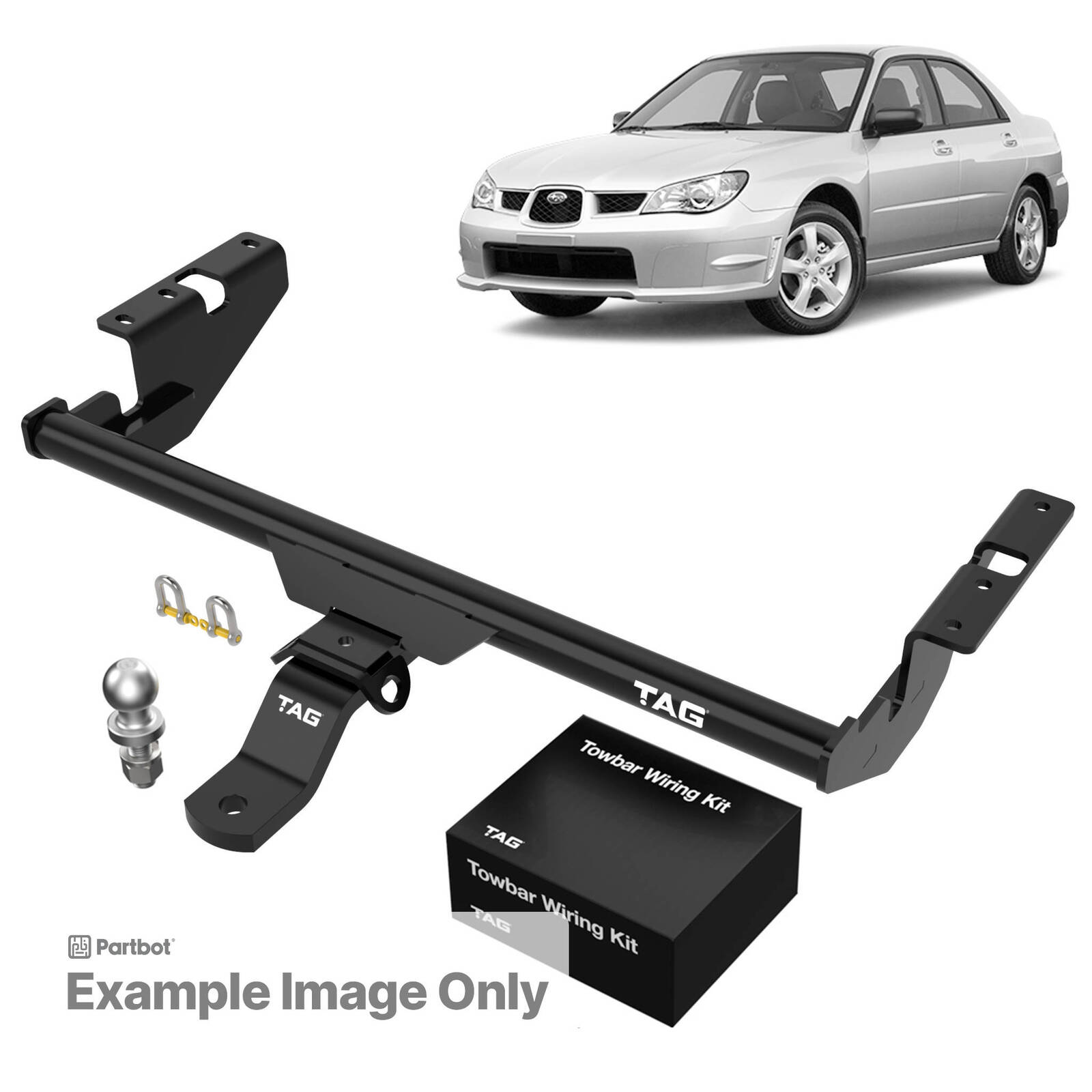 TAG Light Duty Towbar to suit Subaru Impreza 03 1993 08 2007