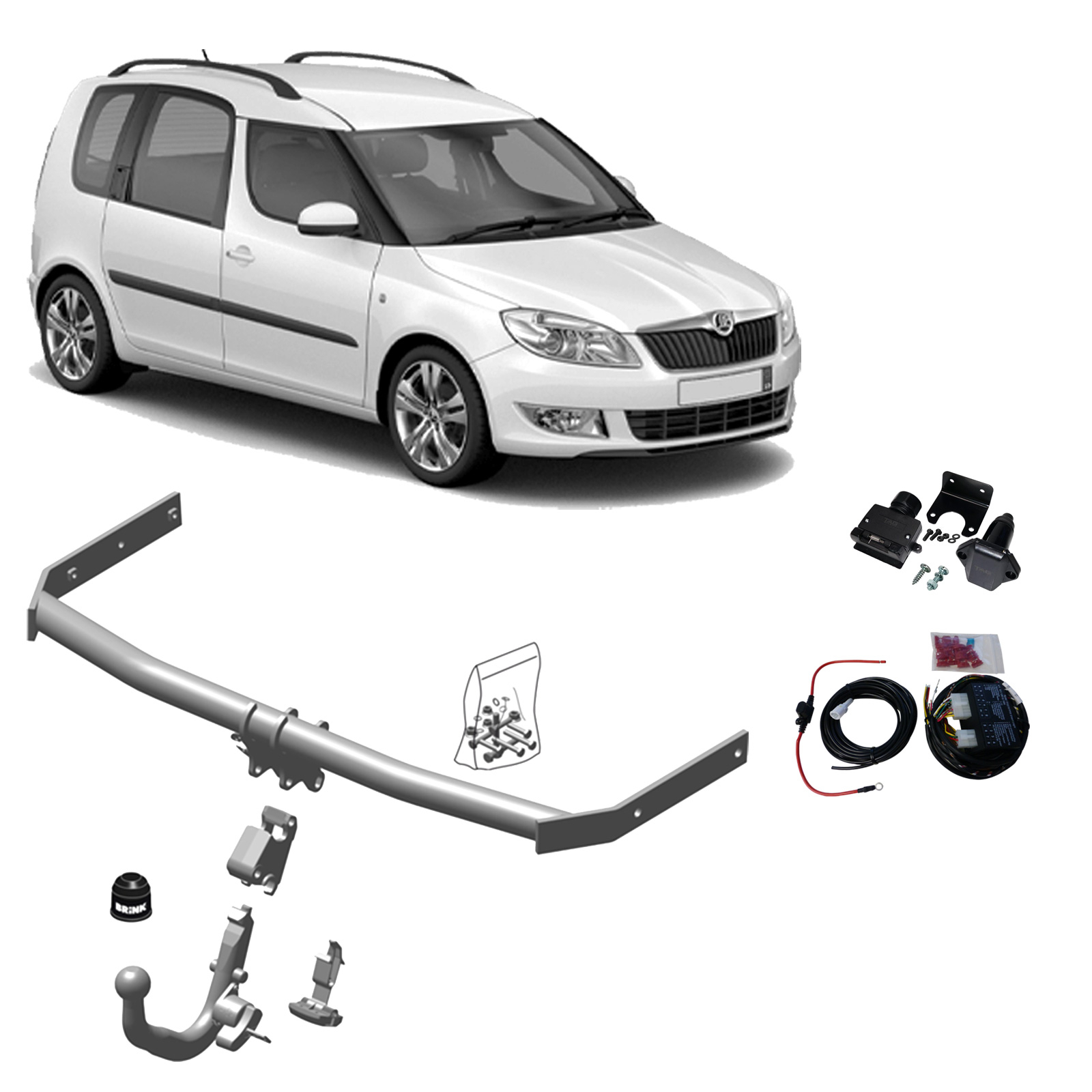 Skoda on sale roomster towbar