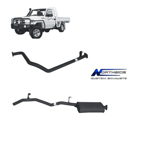 Redback Performance 2.5" Exhaust fits Toyota Landcruiser 79 Series (10/1999 - 01/2007) 4.2L 1HZ