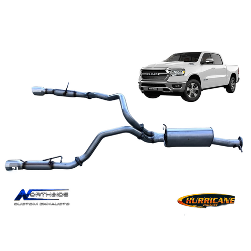 Hurricane 3.5" - Twin 3" Cat Back Exhaust For Ram Dt 1500 Laramie & Limited