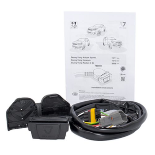 Erich Jaeger Towbar Wiring to suit Ssangyong Korando, Rexton, Actyon Sports, Actyon (11/2010 - on)