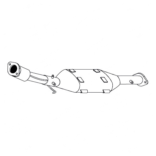 Redback Underfloor Catalytic Converter for Nissan X-TRAIL (10/2000 - 07/2007)