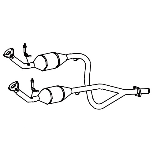 Redback Enviro Catconverters Underfloor for Land Rover Range Rover (1995 - 2002)