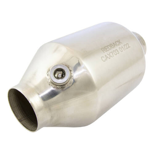 Euro 6 Universal Catalytic Converter  2.25"inlet 5" RoundCat  Stainless Steel with O2 Nut New