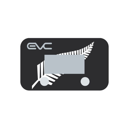 EVC Colour Face Silver Fern (STICKER)