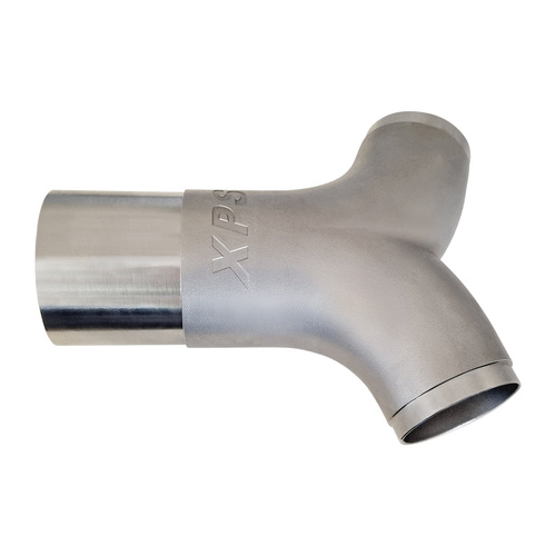 CAST 304 Y PIPE 3 INCH IN 2 X 2.5 INCH OUT 70 DEGREE