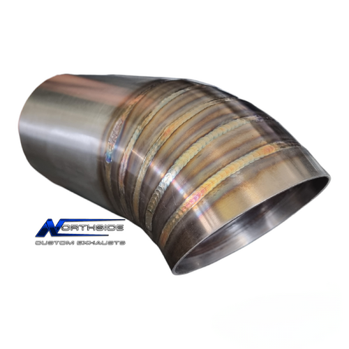 Pie Cut Lobster Style Exhaust Tip 2.5" 63mm
