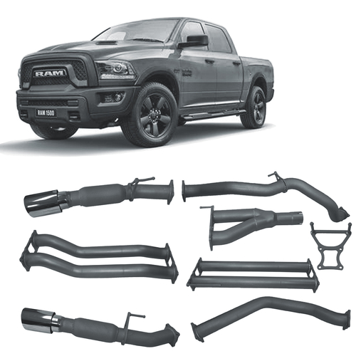 Redback Extreme Duty Exhaust to suit RAM DS 1500 5.7L V8 Twin 3" Catback (12/2018 - on)