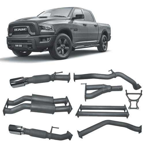 Redback Extreme Duty Exhaust to suit RAM DS 1500 5.7L V8  Twin 3" Catback (12/2018 - on)