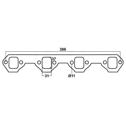 Redback Header Gasket for Ford Falcon (01/1966 - 09/2002), Fairmont (01/1966 - 09/2002), Fairlane (01/1966 - 09/2002)