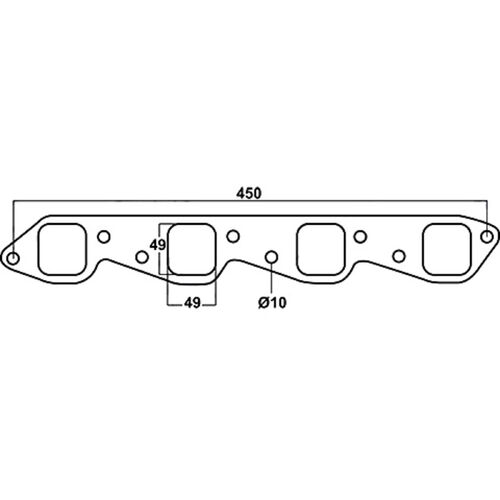 CHEV BIG BLOCK LGE SQUARE PORT