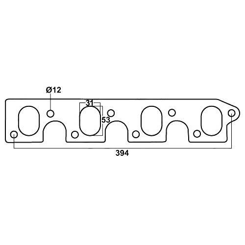 Redback Header Gasket for Ford Falcon (01/1966 - 02/1988), Fairlane (01/1966 - 02/1988)