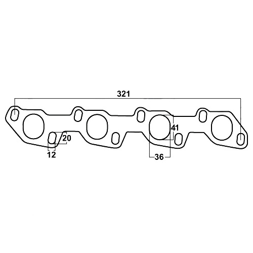 Gasket for Toyota Hilux & 4Runner, 2.0L, 2.4L, 2.8L & 3L, 4 Cylinders, Diesel