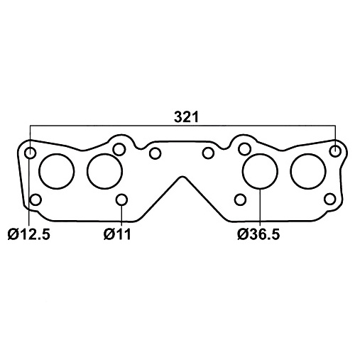 Header Gasket for Toyota Bundera, Celica, HiAce & Hilux, Toyota 21R-C & 22R 2367cc, 4 Cylinders
