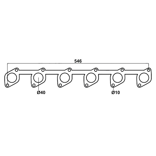Redback Header Gasket for Ford Falcon (03/1988 - 09/2002), Fairlane (03/1988 - 09/2002), Fairmont (03/1988 - 09/2002)
