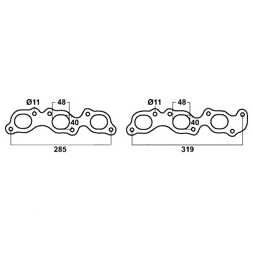 EXHAUST Gasket for Toyota Land Cruiser FZJ70, FZJ75, FZJ80 & FZJ100, Toyota 1FZ & 1FZ-E 4.5L, 24V, Cemjo