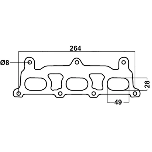 Header Gasket for Holden Calais (01/2004 - on), Commodore (01/2004 - on), Statesman (01/2004 - on)