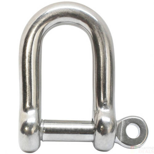 Dee shackle - THK 10mm, 1160kg, Stainless