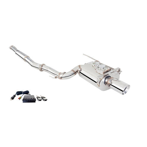 MITSUBISHI LANCER EVO 7,8,9 TURBO-BACK SYSTEM WITH OVAL VAREX REAR BOLT-ON SINGLE 4.5' TIP