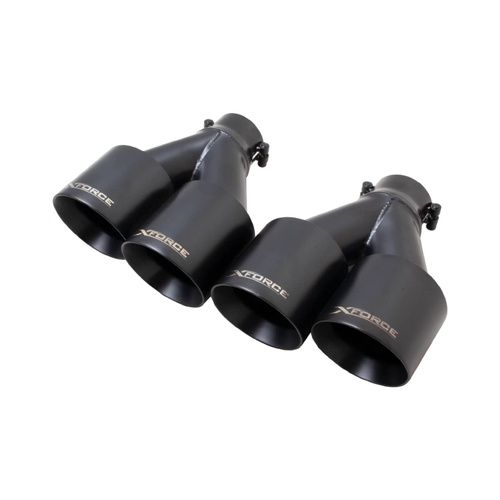 Quad 4" Tips 2.5" Inlet ( Pair ) For Kia Cerato GT Sedan