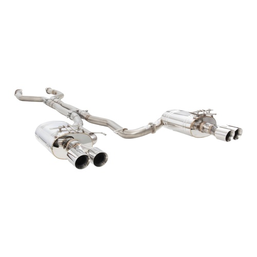Xforce Catback Exhaust for VE/VF Commodore V8 Sedan/Wagon (Twin 3" 304 Stainless With Muffler Delete Centre)