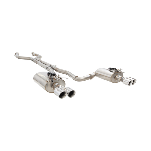 Xforce Catback Exhaust for VE/VF Commodore V8 Sedan/Wagon (Twin 3" 304 Stainless With Centre Muffler Delete and Varex Valved Rear Mufflers)