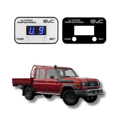 Ultimate 9 Throttle Controller & Black Sticker for Toyota Landcruiser 76 78 79 Series (09/2009 - On)
