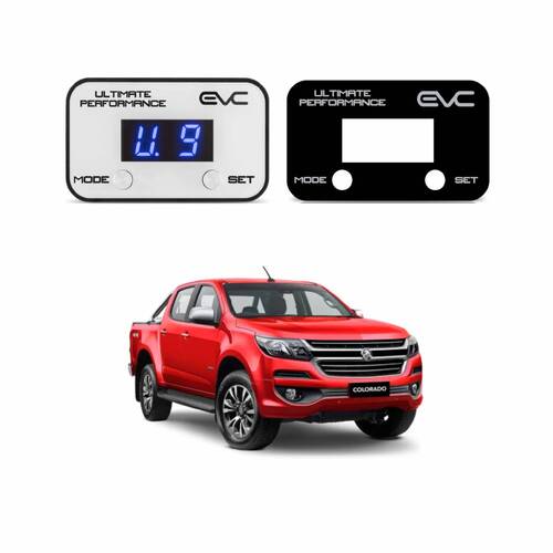Ultimate 9 Throttle Controller & Faceplate Sticker Black for Holden RG Colorado (2012 - On)
