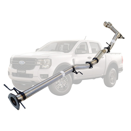 Performance Exhaust for Ford Ranger Next Gen 2022 Onwards 3L V6 TD 3 Inch DPF Back Exhaust