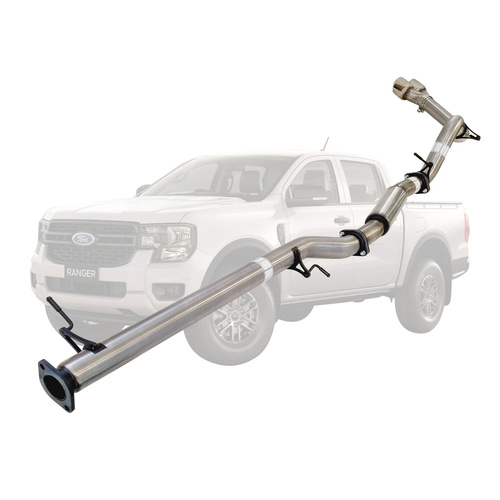 Performance Exhaust for Ford Ranger Next Gen 2022 Onwards 2L BI-Turbo 3 Inch DPF Back Exhaust Not For ADBLUE Models