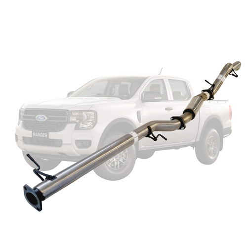 Performance Exhaust for Ford Ranger Next Gen 2022 Onwards 2L BI-Turbo 3 Inch DPF Back Exhaust Not For ADBLUE Models