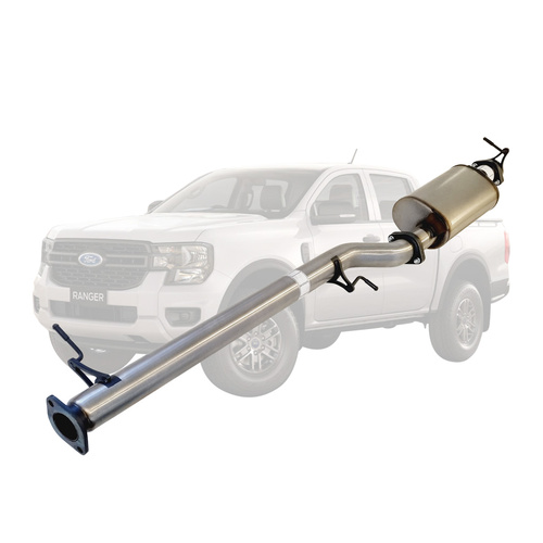 Performance Exhaust for Ford Ranger Next Gen 2022 Onwards 2L BI-Turbo 3 Inch DPF Back Exhaust Not For ADBLUE Models