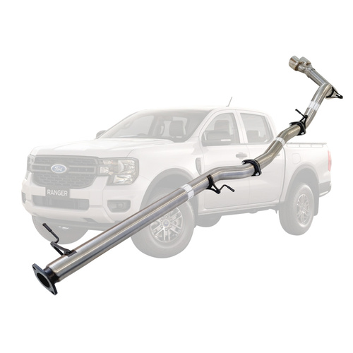 Performance Exhaust for Ford Ranger Next Gen 2022 Onwards 2L BI-Turbo 3 Inch DPF Back Exhaust Not For ADBLUE Models