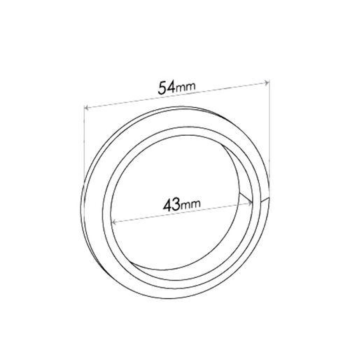 Redback Gaskets Flange to suit Ford Cortina (01/1972 - 08/1982), Escort (12/1974 - 08/1980), Holden Rodeo (01/1981 - 01/1988), Jackaroo (01/1981 - 01/