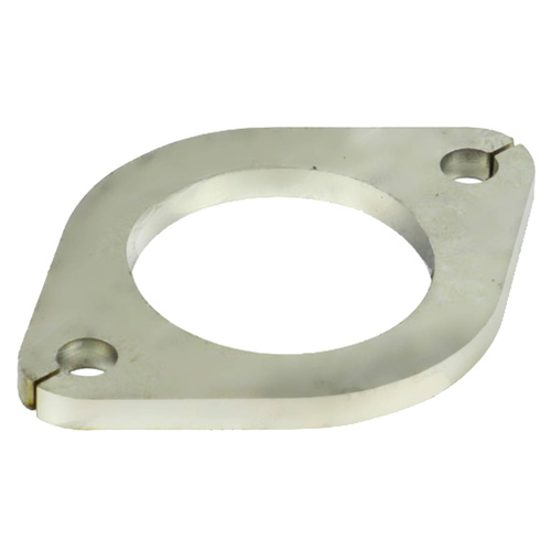 304 Stainless 2 Bolt Flange Plate - 76mm (3") Tube size, 105mm Port, 10mm thick