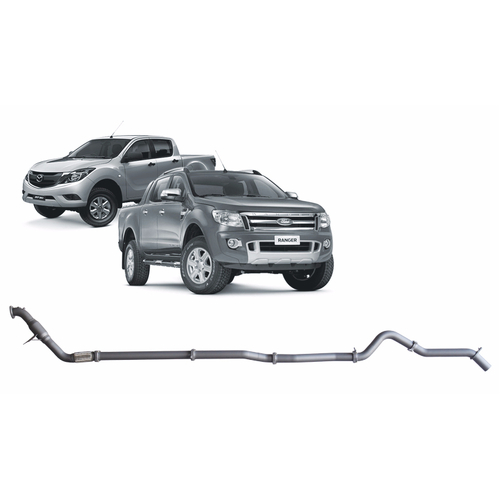Redback Extreme Duty Exhaust for Ford Ranger (01/2011 - 09/2016), Mazda BT-50 (11/2011 - 06/2016)