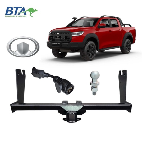 BTA Towbar Kit for Great Wall Cannon XSR includes wiring adapter