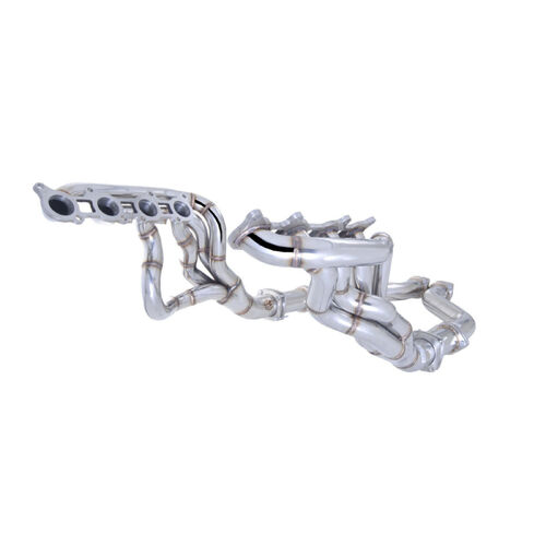 Ford Mustang 1 7/8 Inch Stainless Header And 3 Inch Metallic Cats Non Polished Stainless Steel
