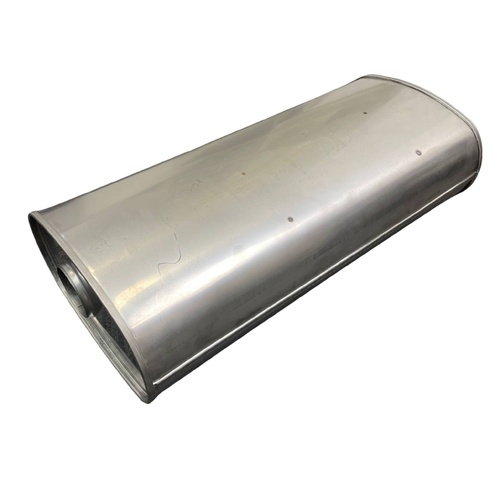 Anti Drone Straight Through Performance Muffler - 3" Pipe, 28" Long 12" X 8" Oval