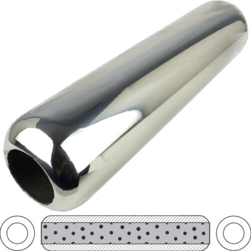Hotdog 380mm X 50mm inlet Stainless Steel Perforated Tube - no spigots