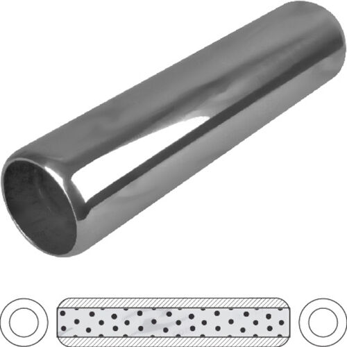 Hotdog 15" Stainless Steel 4" ID Perforated Tube - no spigots