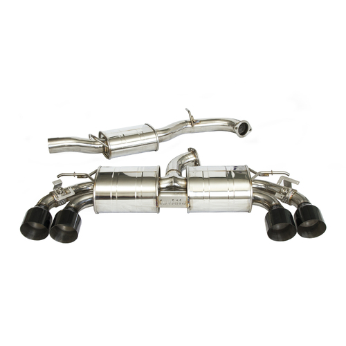 Invidia R400 "Signature Edition" Valved Cat Back Exhaust w/Oval Black Tips - VW Golf R Mk7
