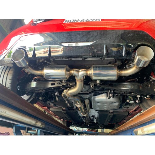 Invidia N2 Cat Back Exhaust w/Black Tips - Toyota Yaris GR XPA16R