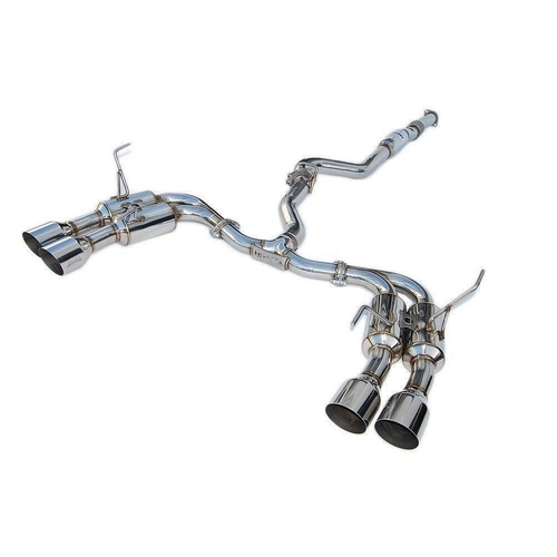 WRX VB FA24 Invidia R400 Cat Back Exhaust with Stainless  Straight Cut Tips (WRX 22+)