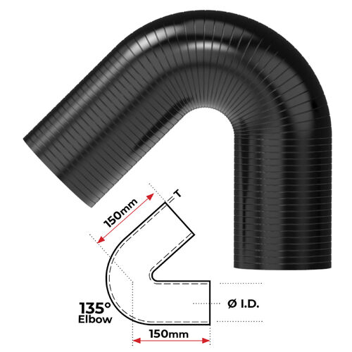 BLACK SILICONE 1 3/4(45mm) 135