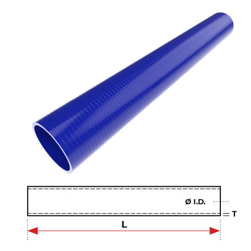 Redback Silicone Hose (1-1/2") Straight (Blue)