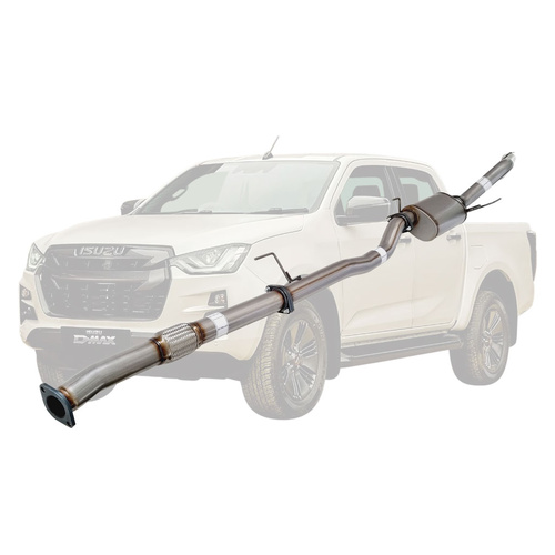 Performance Exhaust for Isuzu D-MAX 2020 Onwards 3L 4JJ3-TCX 3 Inch DPF Back Exhaust