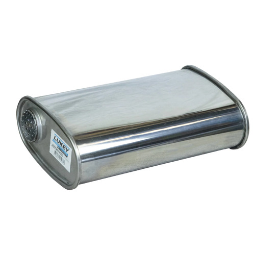 2" 8"x4" 14" Long O/C Megaflow Lukey Muffler 430 Stainless Steel Sports Muffler