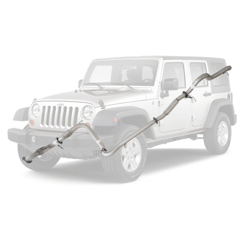 Performance Exhaust for Jeep Wrangler JK 2007-2010 2.8L CRD 3 Inch Turbo Back Exhaust
